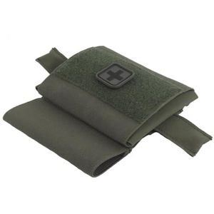 Tarnnetz Custodia per kit Micro Trauma IFAK Tasca portaoggetti Con Porta laccio emostatico Amaca voor Cintura Tattica MOLLE EDC Borsa Medica di Pronto soccorso Verde, groen, Medium, modern
