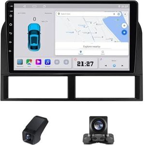 Carplay autoradio 2Din geldt voor Jeep Grand Cherokee II WJ 1998-2004 met Android Auto Bluetooth 9 inch touchscreen autoradio met FM-radio GPS stuurwielbediening+achteruitrijcamera(C20)