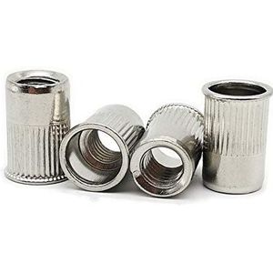 Schroefdraad-inzetmoeren, SUS304 roestvrij staal, kleine kop, blindklinkmoer met gereduceerde kop, diverse maten(M5 (40pcs))