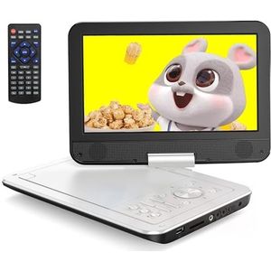 YOTON Draagbare dvd-speler 12,5 inch met autohouder, dvd-speler auto met 10,5 inch LCD, 4-6 uur ononderbroken afspelen, voortzettingsfunctie, tv-synchronisatie, SD-kaart/USB-compatibel