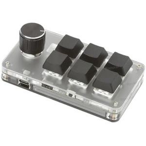 QPSJXN Aangepaste RGB Mechanische Toetsenbord 2.4G Bluetooth USB 3 Modus Macro Toetsenbord Hot-swap PS LR An XD (601 Zwart 2.4G)