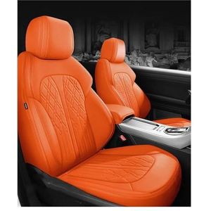 Stoelhoezen Autostoel Cover Voor Infiniti Voor FX35 FX37 G35 G37 EX35 EX37 M35 M25 Q50 Q50L Q70L QX70 QX50 QX80 QX60 QX30 Autostoel Protectors Autostoelbekleding (Color : Oranje)