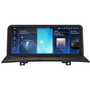 HYMLMY Android 12 autoradio GPS-navigatie voor B-MW X3 E83 2004-2009 10,25 '' touchscreen multimediaspeler ondersteuning WIFI Bluetooth spiegellink TPMS CarPlay stuurbediening (Color : 9863 8-Core 2