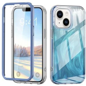 Telefoonbescherming Case Compatible with iPhone 13,Full Body Case Slim Protective Phone Cover Designed Transparent Anti-Scratch Shock Absorption Case Compatible with 13 telefoon accessoire (Color : B