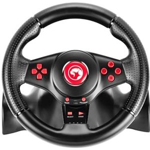 MARVO Racestuur GT-903 USB bedraad racestuur voor PS4, PS3, Xbox One, Xbox 360, Switch, Android, PC