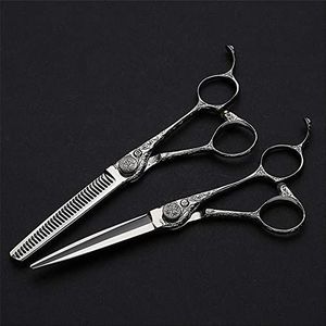 Kappersschaar, combinatieset, professionele salon, dun haar, platte knippen, scherp en nauwkeurig gesneden, kappersschaar, perfect voor vrouwen en mannen