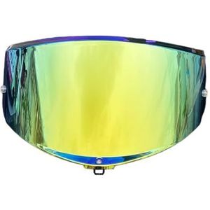 Motorhelm vizier lens, Helmvizier, K6 gezichtsscherm vizierbasis for AGV K6 K6S helmvizier (vizierbasis)(Revodeepgold-day Use Only)