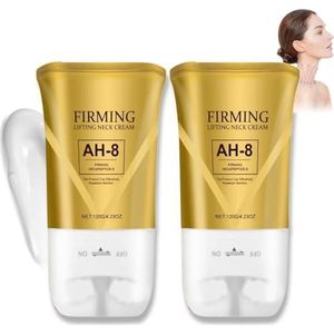 AH-8 Firming Neck Cream for Crepey Skin Body Care Comfort, Neck Firming Cream Contains Hexapeptide, Reduce Wrinkles Fine Lines, Firm and Lift Sagging Skin (2 PCS)