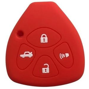 DINGYXIN Siliconen Sleutel Cover Case Houder, voor Toyota Corolla Auris Hilux Camry 40 50 RAV4 Symbool Vitz Yaris Icoon Porte Afstandsbediening Sleutel Cover