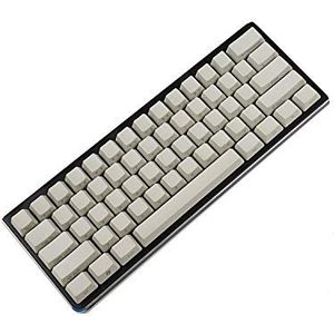 Zij-Gedrukt Dik PBT OEM Profiel 61 ANSI-Keycaps voor MX-Schakelaars Mechanisch Toetsenbord (Lichtgrijs)