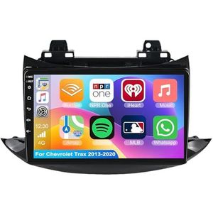 Android 15.0 2 Din Autoradio 9"" Touchscreen Auto Stereo voor Chevrolet Trax 2013-2020 met Draadloze Carplay Android Auto GPS navigatie AHD Omgekeerd beeld Stuurwielbediening(S-1(2G+32G))