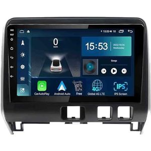 Android 14.0 2 Din Autoradio 9"" Touchscreen Auto Stereo voor Nissan Serena 2016-2018 met Draadloze Carplay Android Auto GPS navigatie AHD Omgekeerd beeld Stuurwielbediening(S-1(2G+32G))