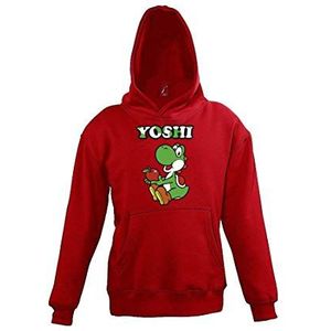 TRVPPY Yoshi Hoodie voor kinderen, model Yoshi, rood, 8 Jaren