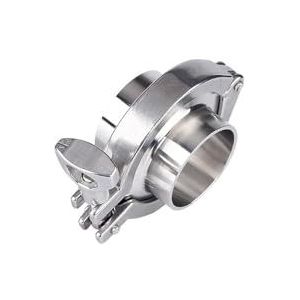 Sanitaire Tri Clamp-fittingset, 0,5-10 Inch SS304 Roestvrijstalen Lashuls, Klem En Pakkingverbindingsset For Zelfgebrouwen Bier En Voedselverwerking(12.7mm K34)