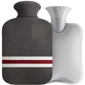 DieffematicRSD Warmwaterkruik Warmwaterzak Watervullende Warmwaterzak voor Vrouwelijke Warme Buik Handen en Voeten Handwarmer Warmwaterkruikzak (Color : Black)