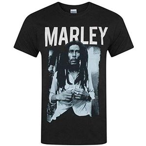 Bob Marley zwart en wit heren T-shirt