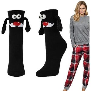 Handhoudende sokken, 3D vriendschap hand in hand sokken - ademende magnetische handhoudsokken, grappige kerstsokken voor koppels, vrienden, geschenksokken Kazuko
