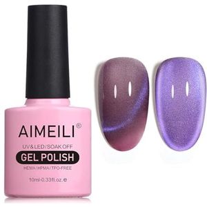 AIMEILI Hema Free Cat Eye Gel Nagellak UV LED Gellack Soak Off Vegan Cruelty-Free Gel Polish 10ml (739)