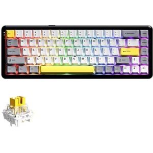 QPSJXN AK680 Magneetgolftoetsenbord met 1 ms latentie, compact design, ideaal voor games (Wireless HHH RGB)