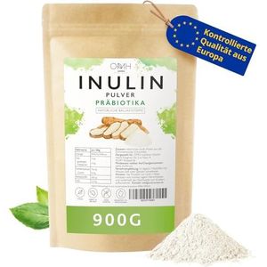 Inuline poeder prebiotica vezels 900g (0,9kg) teelt in Europa cichoreiwortel veganistisch