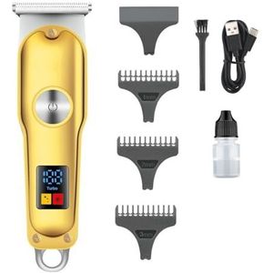 Tondeuse voor mannen, tondeuse professionele haarsnijmachine draadloze tondeuse elektrische kapper digitale display trimmer voor mannen