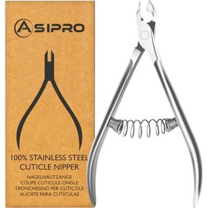 ASIPRO Nagelriem Knipper, Extra Fijn Nagelriemtangen, Professioneel Cuticle Nipper voor het Verwijderen van Nagelriemen, Nagelriemknipper van Roestvrij Staal, Nagelriemtang voor Vingers en Tenen