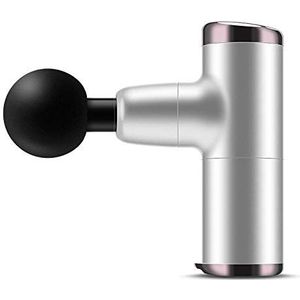 Massagepistool, mini massage gun, massageapparaat met 4 snelheden, elektrisch handmassageapparaat met 4 massagekoppen voor nek, schouders, rug, 2000 mAh