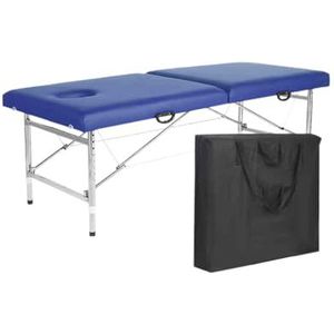 CQCCQ Draagbaar opvouwbaar schoonheidsbed, in hoogte verstelbaar schoonheidsmassagebed met hoofdgat, tatoeagebed, therapiebed, geschikt for spa-salon, tatoeage-schoonheid(Color 1)