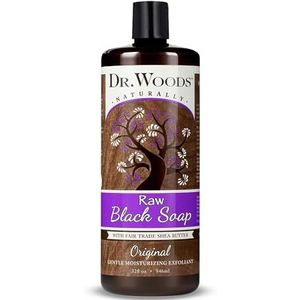 Dr Woods, Shea Vision, pure zwarte zeep, 946 ml