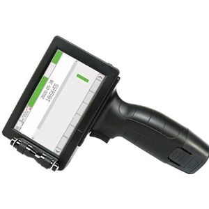 Hoge Resolutie Handheld Inkjet Printer 600 DPI Datum Tijd Coder Codering Machine QR Logo Maker 12.7 MM Met 5.0 Inch Touch Screen Gebruiksvriendelijk