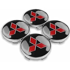 4 stuks autowieldoppen voor Mitsubishi Outlander 60mm