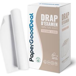 12 rollen met elk 150 vellen, 60 cm breed, 2-laags, 2 x 19 g/m², voor medische tafel, massage, natuurgeneeskunde, 100% pure cellulosewatten, 35 cm voorgesneden