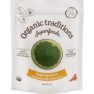 Organic Tradition Probiotic Super Greens w/Turmeric 100g
