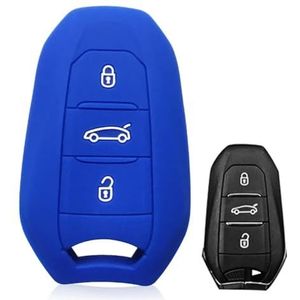 DINGYXIN Siliconen Auto Afstandsbediening Sleutel Case Cover, voor Peugeot 308 408 508 2008 3008 4008 5008 voor Citroen C1 C4 C4L C6 C3-XR DS3 DS4
