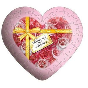 3D Heart Puzzel 60 stuks bloem (10 cm x dikte 4 cm Breedte Hoogte 11 cm x) (Japanse import)