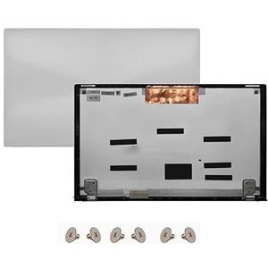 Zilver LCD Achterkant Cover Top Case Deksel + Schermscharnieren Compatibel met ASUS ZenBook 15 15 UX534 UX534F UX534FA Laptop Touch-versie