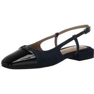 Sam Edelman Kara Ballet Flat voor dames, Hudson Navy/Zwart, 8,5 UK, Hudson Navy Zwart, 41.5 EU