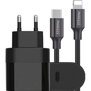 Phreeze 30W Super Fast Charger - USB C Adapter - Snellader iPhone - iPhone Oplader - Geschikt voor Apple iPhone 11,12,13,14 - iPhone lader 2 meter