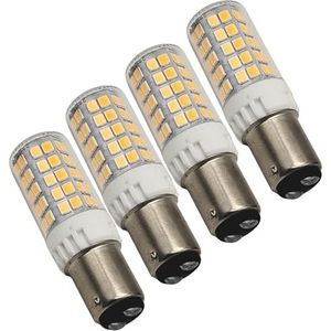 Led Naaimachine Bulb - Ba15d - 5W - Warm Wit - 600lm - 4 Stuks