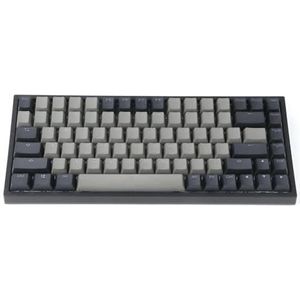 QPSJXN EP84 84-K 75% RGB Hot Swap Wired mechanisch gamingtoetsenbord met PBT-kleurstof-toetsenborden voor Windows-vintage-stijl (Gery Black)