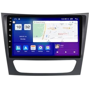 Android 14 Dubbel Din Autoradio Voor Benz E Class CLS Class 2002-2010 Hoofdunit 9""IPS Touchscreen Multimediaspeler Ondersteuning Carplay Bluetooth GPS RDS(T2 8Core 8+128G)