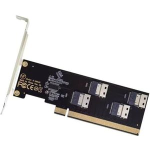 SELVFZ PCIe X16 Naar 2/4 Poort NVMe Uitbreidingskaart PCIE SFF8654 4i 8i Grafische Kaart Adapter Ontwikkeling Board Voor Desktop Half Hoogte Uitbreidingskaart
