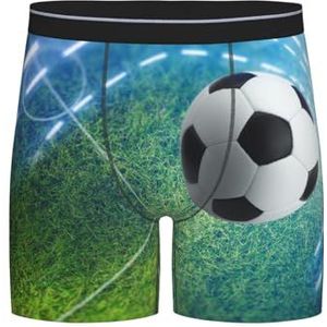 GRatka Boxer slips, heren onderbroek Boxer Shorts been Boxer Slips grappig nieuwigheid ondergoed, voetbal sport bal gedrukt, zoals afgebeeld, XXL