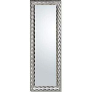 MO.WA Lange wandspiegel, modern, gemaakt in Italië, spiegel zilver 50 x 145 cm, houten lijst, lange wandspiegel, moderne wandspiegel, ingangsspiegel