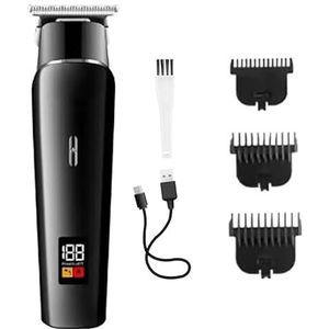 Tondeuse voor mannen, LED kapper machines oplaadbare tondeuse USB geluidsarm professionele draadloze draagbare mannen knippen tondeuse