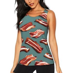 OAZCVBNN Streaky Spek Patroon Print Hot Zomer Mouwloze Tops Atletische Tank Tops Gym Actieve Levensstijl Casual Uitjes, Zwart, S
