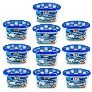 ANSIO Luchtontvochtiger Condensverwijderaar Vochtvanger, Ontvochtigers voor vocht, schimmel, vocht in huis, keuken, garderobe, slaapkamer, caravan, kantoor, garage, badkamer, kelder 500 ml, pak van 10