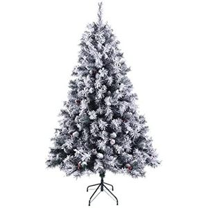 SVITA Luvi Kunstkerstboom, 180 cm, wit, inklapbaar, met 661 takpunten, incl. metalen standaard, kerstboom, dennenboom, snel op te bouwen, klapsysteem