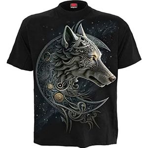 Spiral Celtic Wolf T-shirt zwart 4XL 100% katoen Basics, Dieren, Rock wear