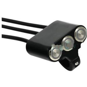 LED Stuurschakelaar Motorfietsschakelaar 22 Mm Stuurschakelaars Koplamp Alarm Rem Mistlamp AAN-UIT Aluminium Met Richtingaanwijzer Aangepast